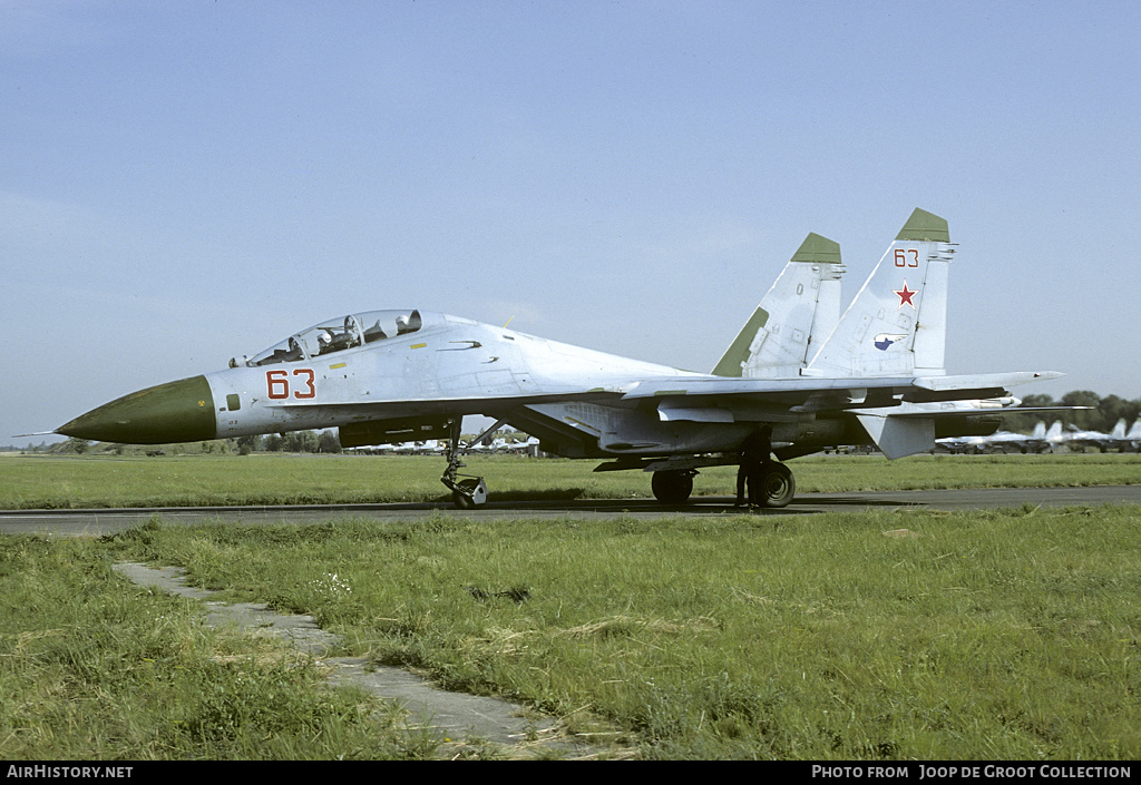 Aircraft Photo of 63 red | Sukhoi Su-27UB | Russia - Air Force | AirHistory.net #134423