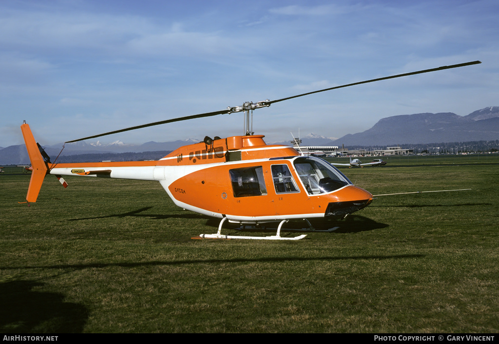 Aircraft Photo of C-FCQA | Bell 206A JetRanger | Okanagan Helicopters | AirHistory.net #134461