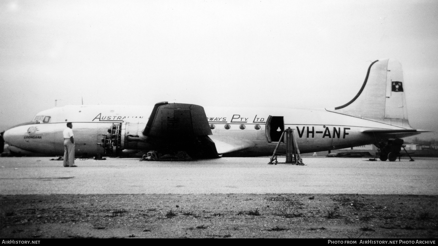 Aircraft Photo of VH-ANF | Douglas C-54A Skymaster | Australian National Airways - ANA | AirHistory.net #134474
