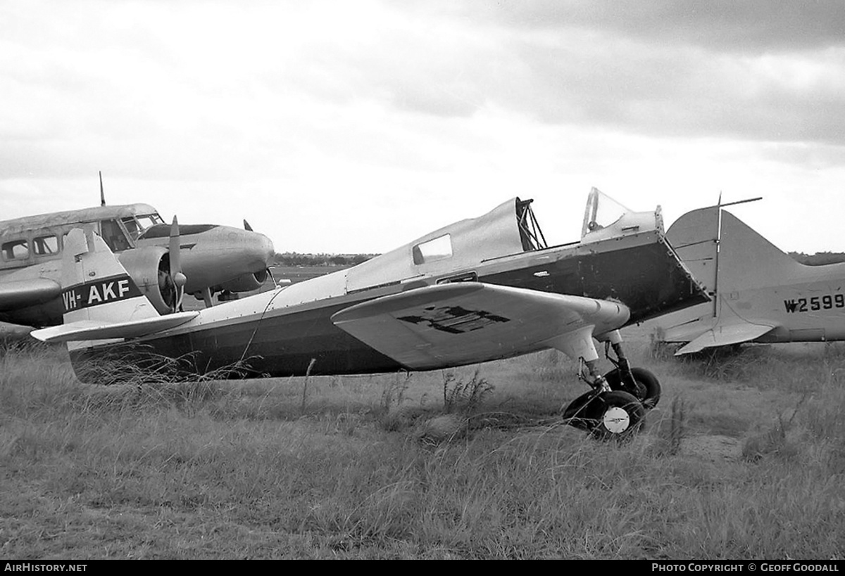 Aircraft Photo of VH-AKF | Commonwealth CA-6 Wackett | AirHistory.net #134480