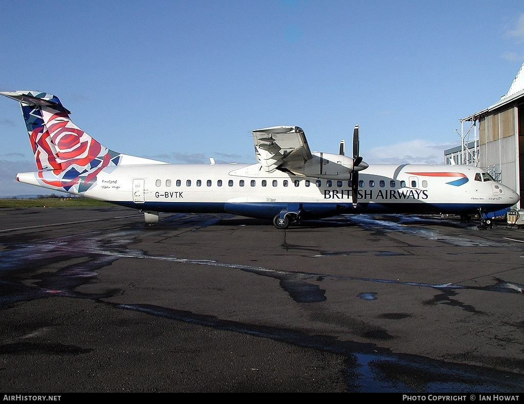 Aircraft Photo of G-BVTK | ATR ATR-72-202 | British Airways | AirHistory.net #134502