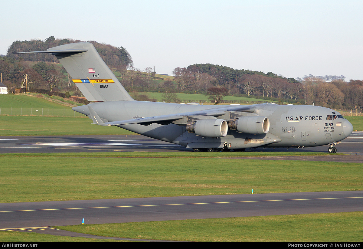 Aircraft Photo of 01-0193 / 10193 | Boeing C-17A Globemaster III | USA - Air Force | AirHistory.net #134520