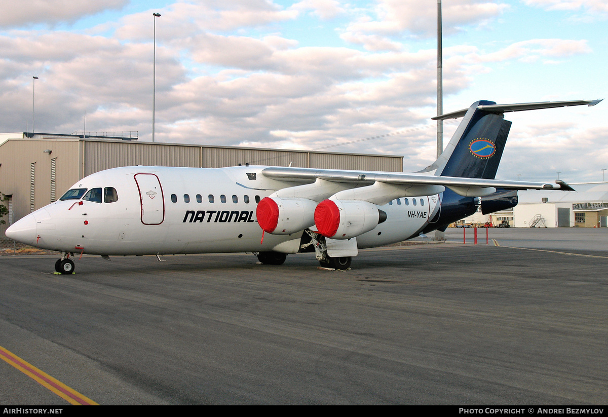 Aircraft Photo of VH-YAE | British Aerospace BAe-146-200A | National Jet Systems | AirHistory.net #134630