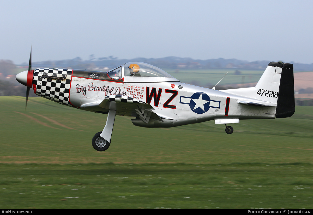Aircraft Photo of G-MUZY / 472218 | Titan T-51 Mustang | USA - Air Force | AirHistory.net #134721