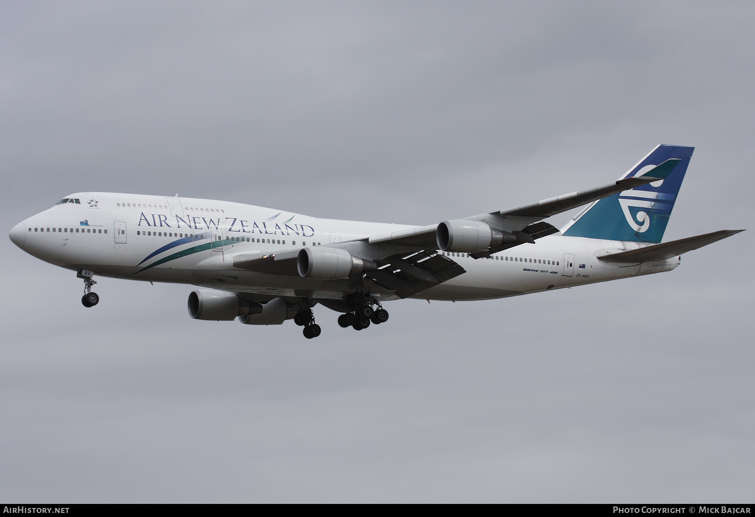 Aircraft Photo of ZK-NBV | Boeing 747-419 | Air New Zealand | AirHistory.net #134754