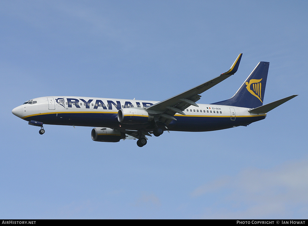 Aircraft Photo of EI-DCK | Boeing 737-8AS | Ryanair | AirHistory.net #134829