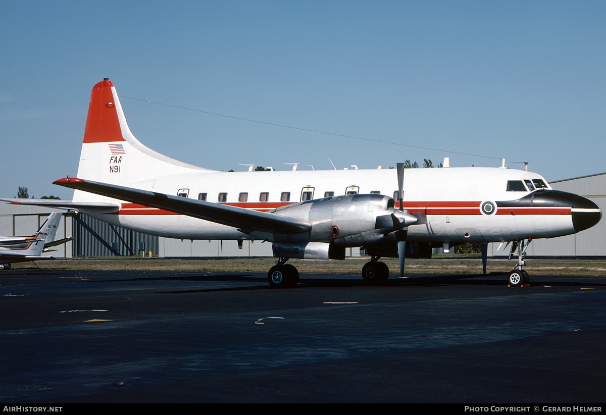 Aircraft Photo of N91 | Convair 580 | FAA - Federal Aviation Administration | AirHistory.net #134873