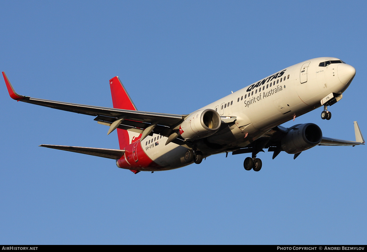 Aircraft Photo of VH-VYB | Boeing 737-838 | Qantas | AirHistory.net #134904
