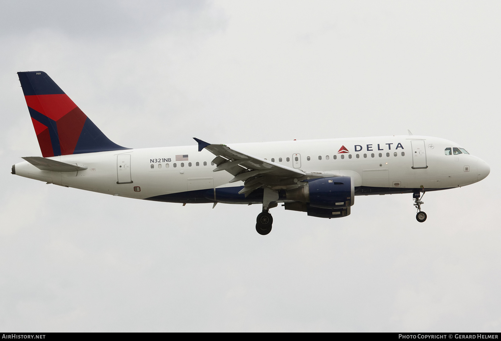 Aircraft Photo of N321NB | Airbus A319-114 | Delta Air Lines | AirHistory.net #134927