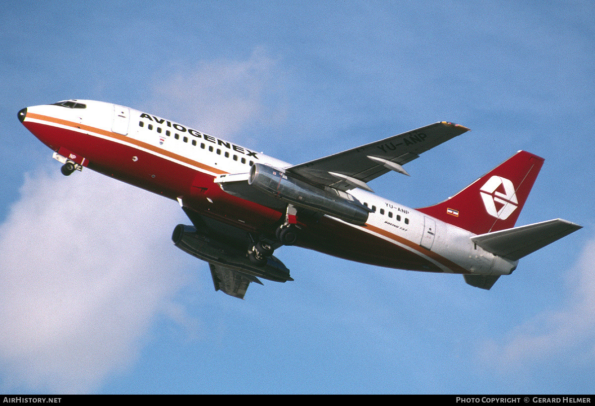 Aircraft Photo of YU-ANP | Boeing 737-2K3/Adv | Aviogenex | AirHistory.net #134947
