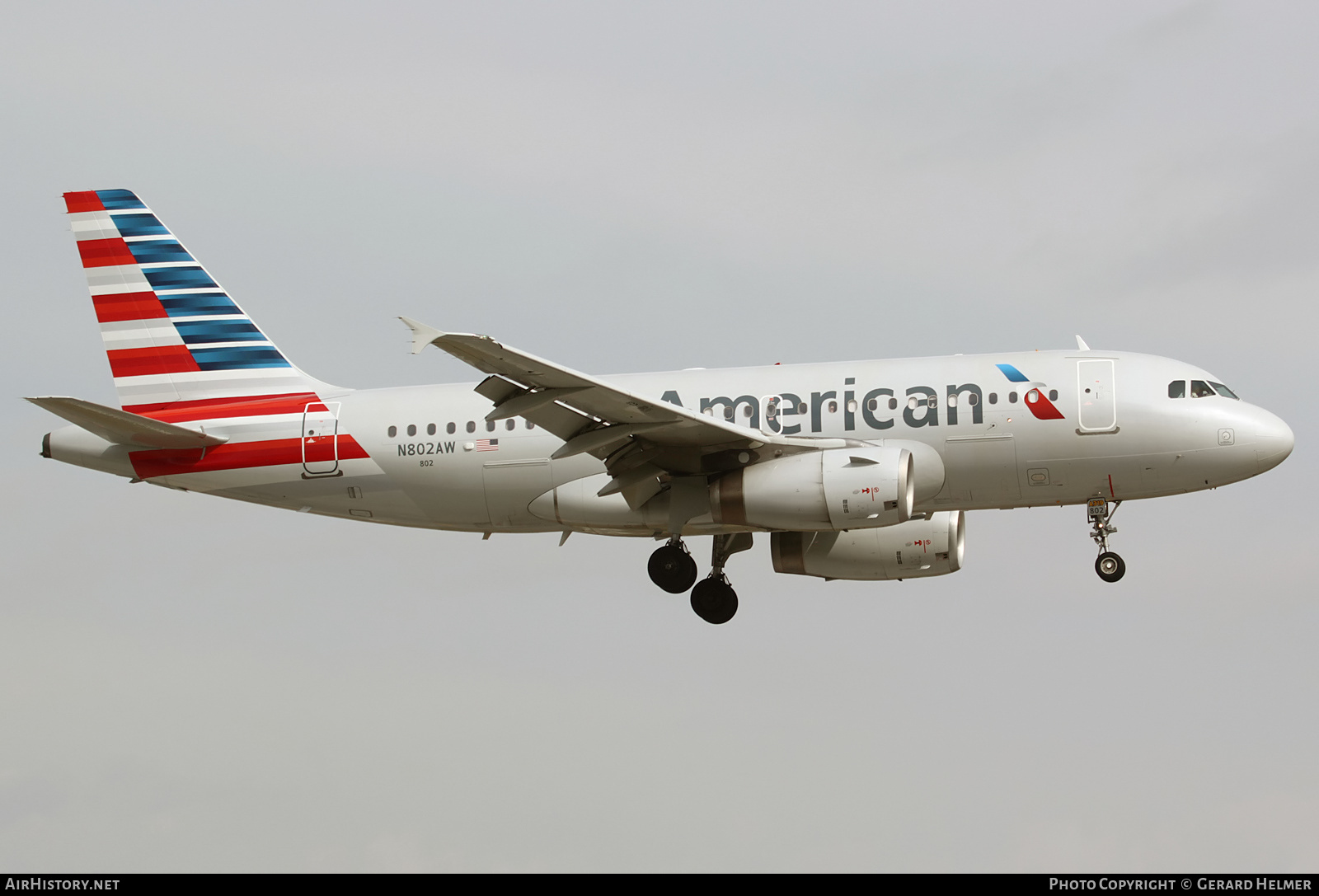 Aircraft Photo of N802AW | Airbus A319-132 | American Airlines | AirHistory.net #134954