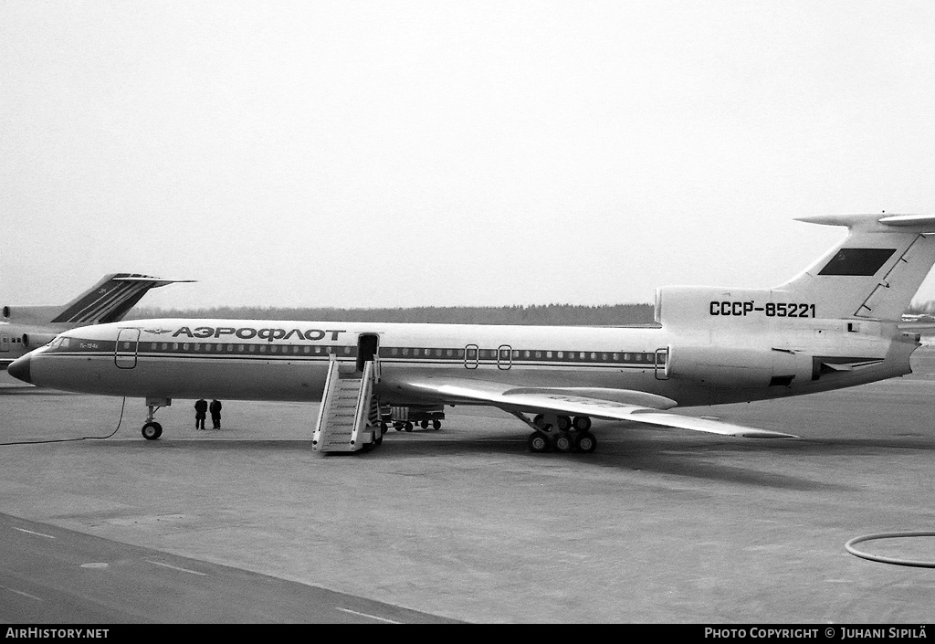 Aircraft Photo of CCCP-85221 | Tupolev Tu-154B | Aeroflot | AirHistory.net #135038