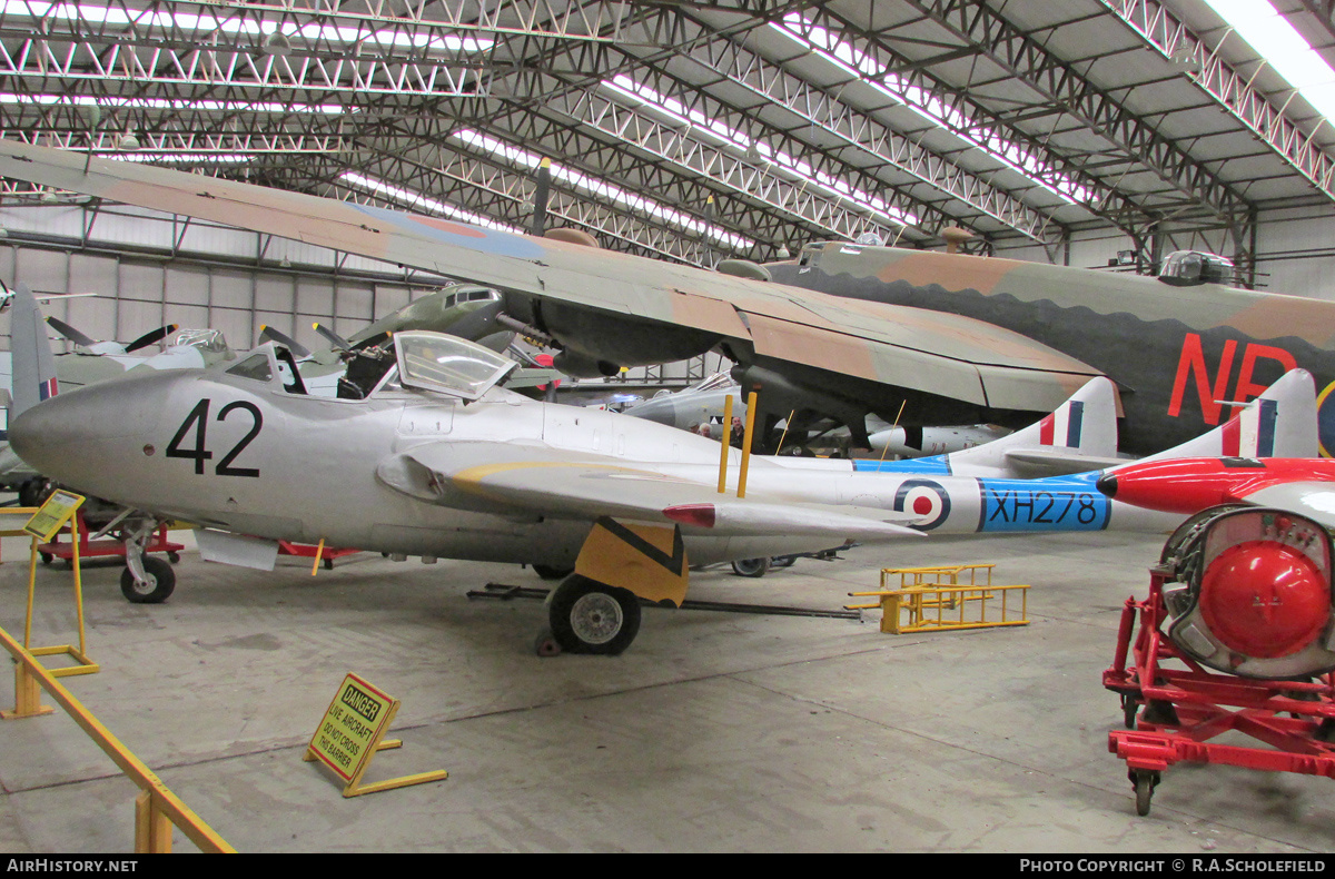 Aircraft Photo of XH278 | De Havilland D.H. 115 Vampire T11 | UK - Air Force | AirHistory.net #135052