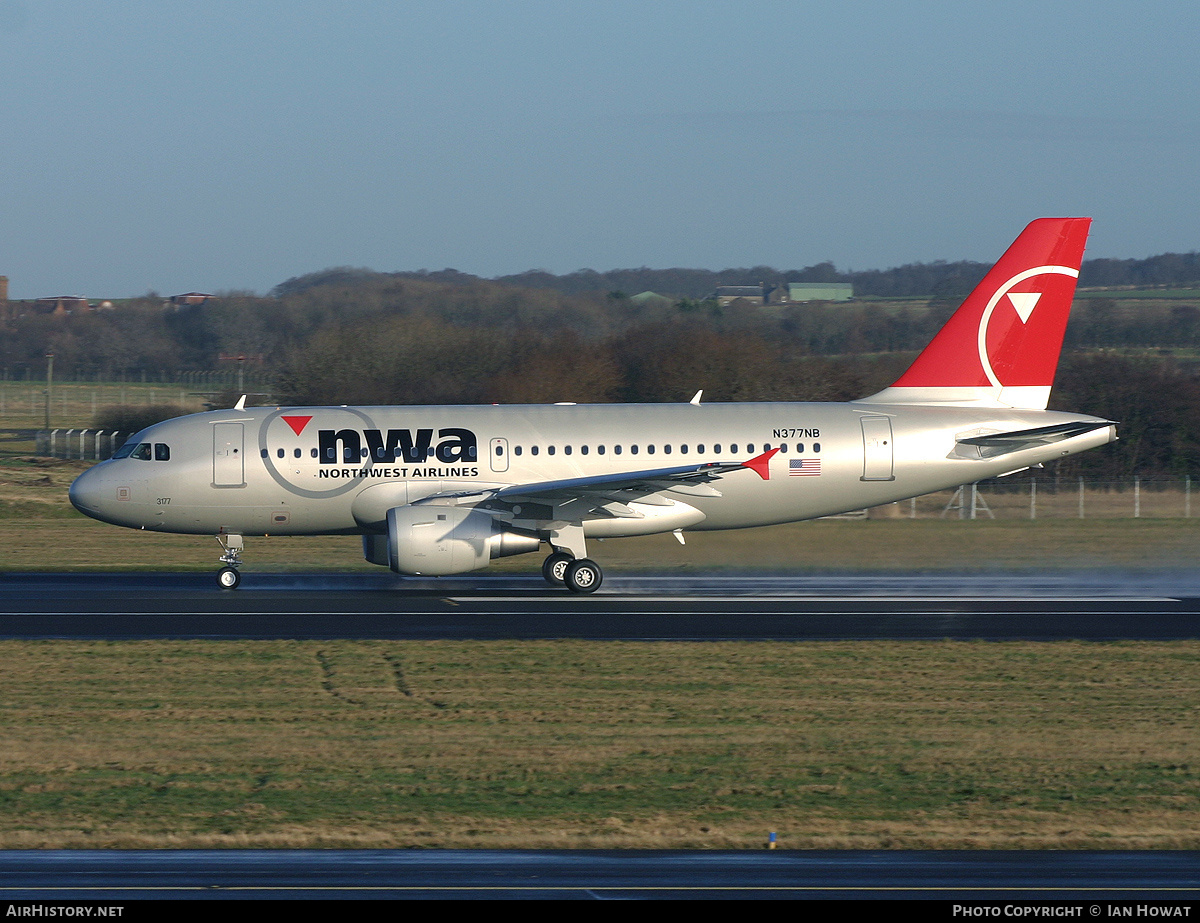 Aircraft Photo of N377NB | Airbus A319-114 | Northwest Airlines | AirHistory.net #135121