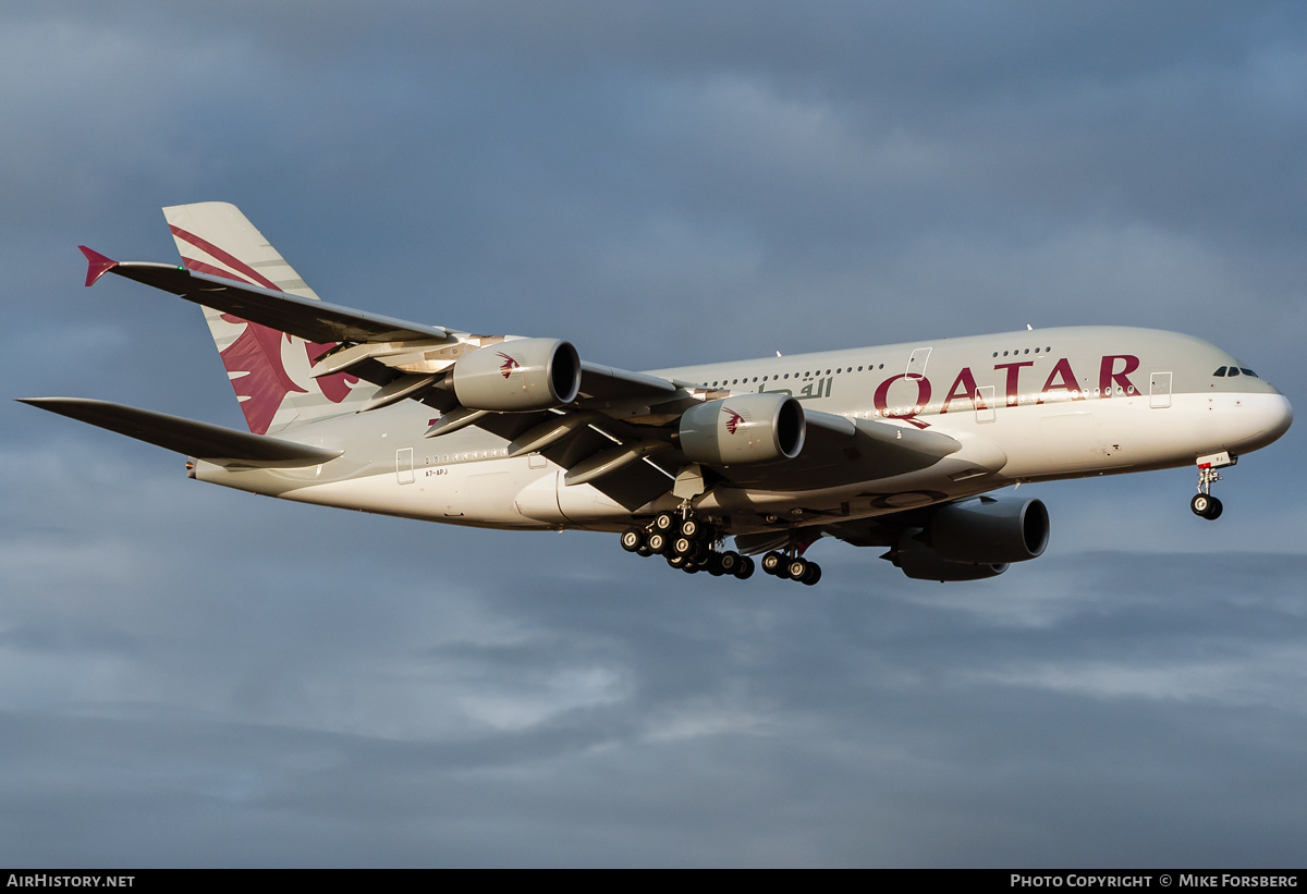 Aircraft Photo of A7-APJ | Airbus A380-861 | Qatar Airways | AirHistory.net #135144