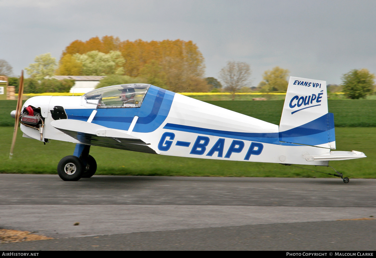 Aircraft Photo of G-BAPP | Evans VP-1 Volksplane | AirHistory.net #135160