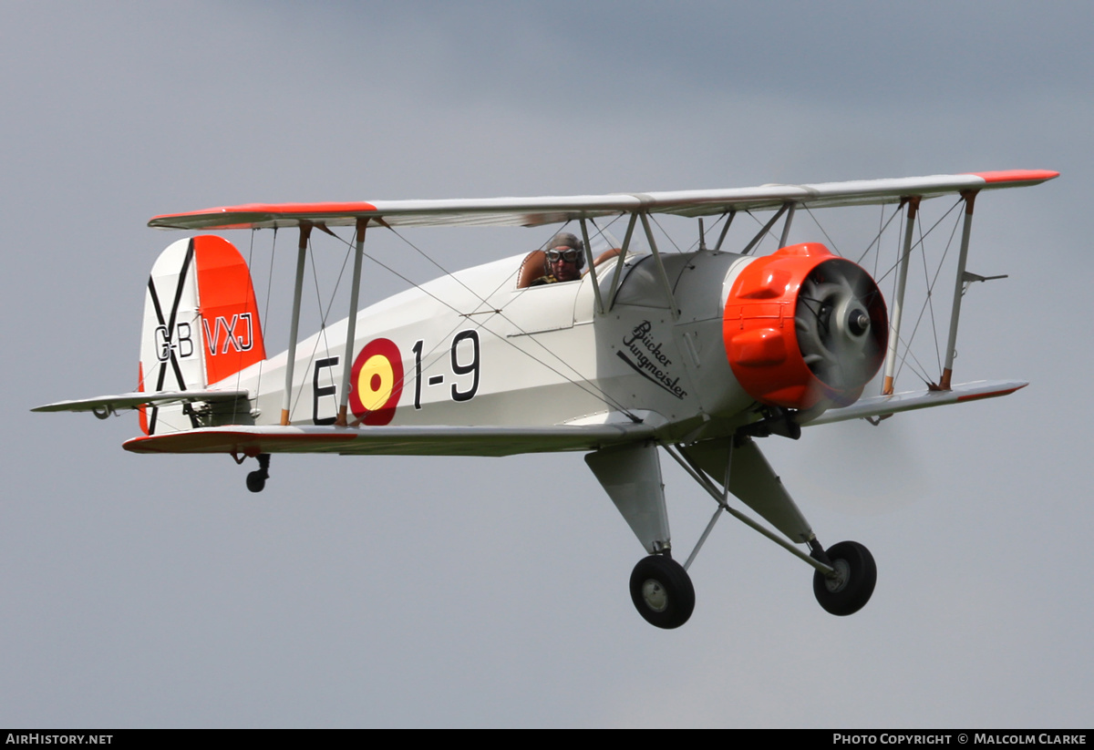 Aircraft Photo of G-BVXJ / E1-9 | Bücker Bü 133C Jungmeister | Spain - Air Force | AirHistory.net #135184