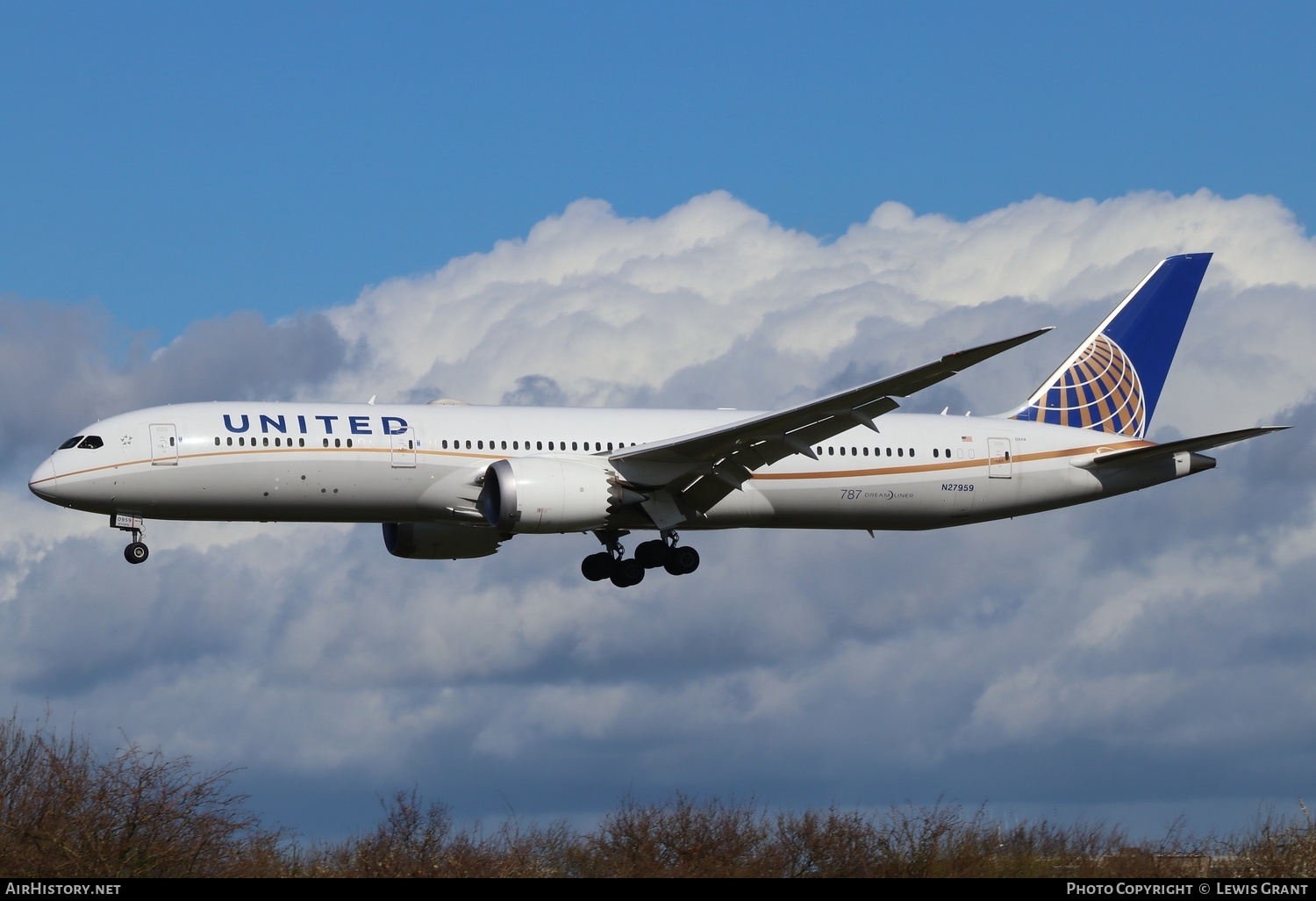 Aircraft Photo of N27959 | Boeing 787-9 Dreamliner | United Airlines | AirHistory.net #135199