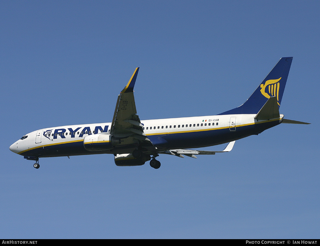 Aircraft Photo of EI-CSB | Boeing 737-8AS | Ryanair | AirHistory.net #135207