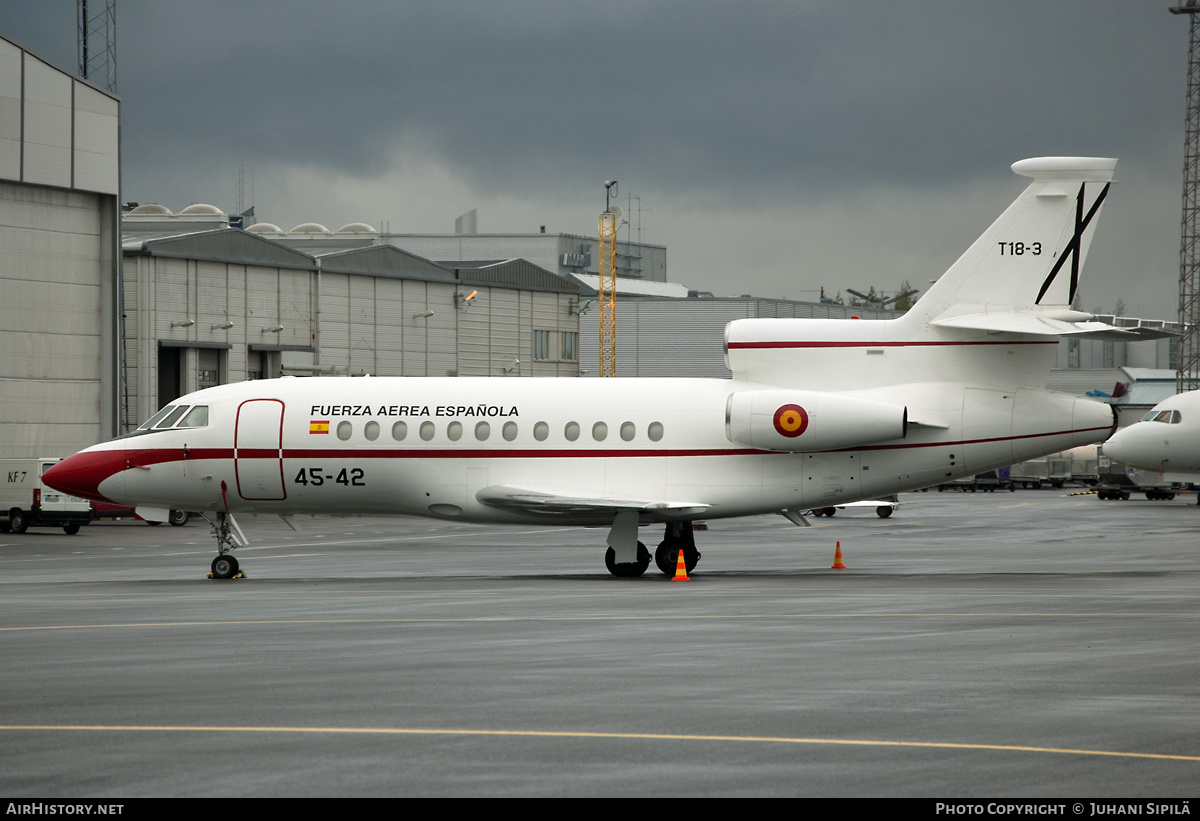 Aircraft Photo of T18-3 | Dassault Falcon 900B | Spain - Air Force | AirHistory.net #135223