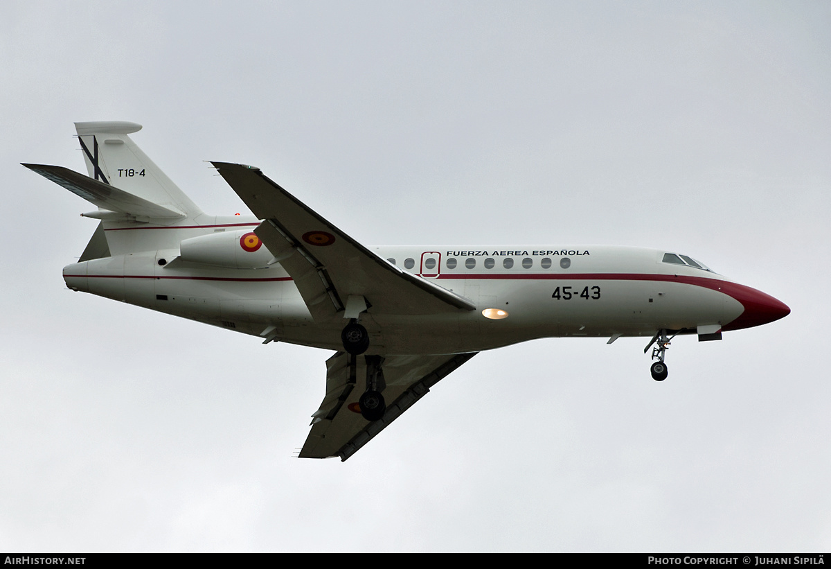 Aircraft Photo of T18-4 | Dassault Falcon 900B | Spain - Air Force | AirHistory.net #135227
