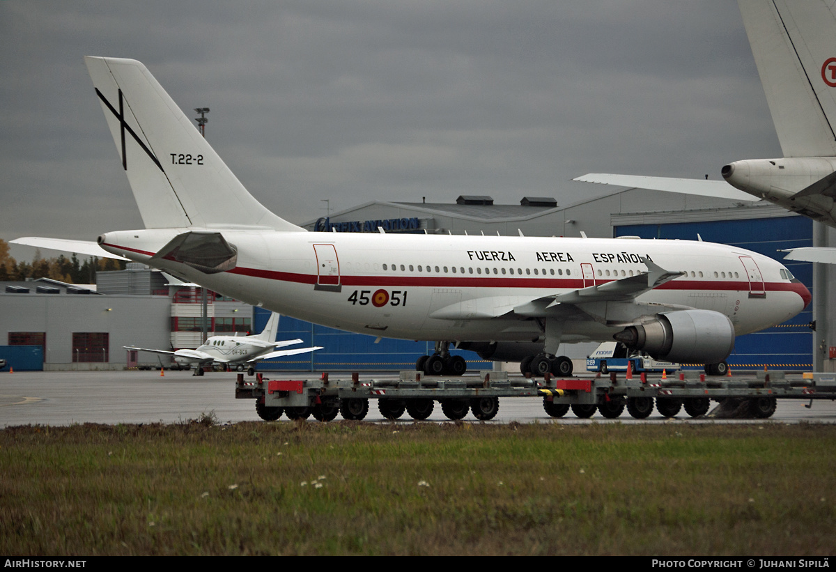 Aircraft Photo of T22-2 | Airbus A310-304 | Spain - Air Force | AirHistory.net #135233