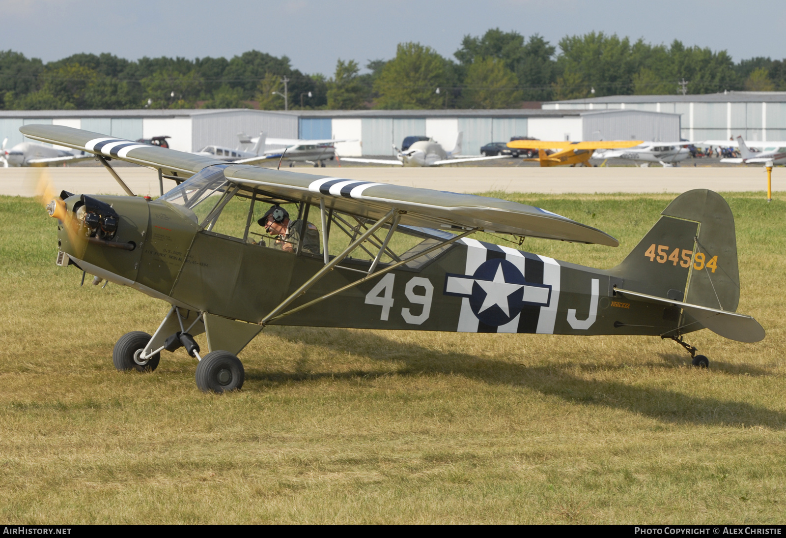 Aircraft Photo of N66332 / 454594 | Piper L-4J Grasshopper | USA - Air Force | AirHistory.net #135253