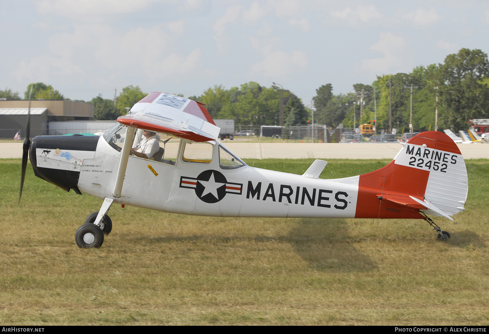 Aircraft Photo of N5190G / 22452 | Cessna O-1D Bird Dog (305A) | USA - Marines | AirHistory.net #135258