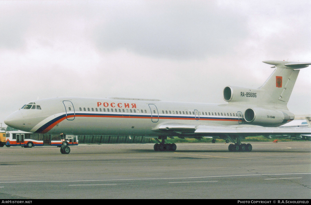 Aircraft Photo of RA-85686 | Tupolev Tu-154M | Rossiya - Russian Airlines | AirHistory.net #135281