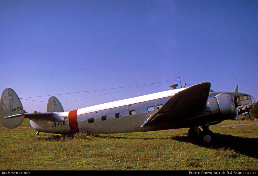 Aircraft Photo of LV-ITE | Rausch Super 18 Hudstar (L-414) | AirHistory.net #135285