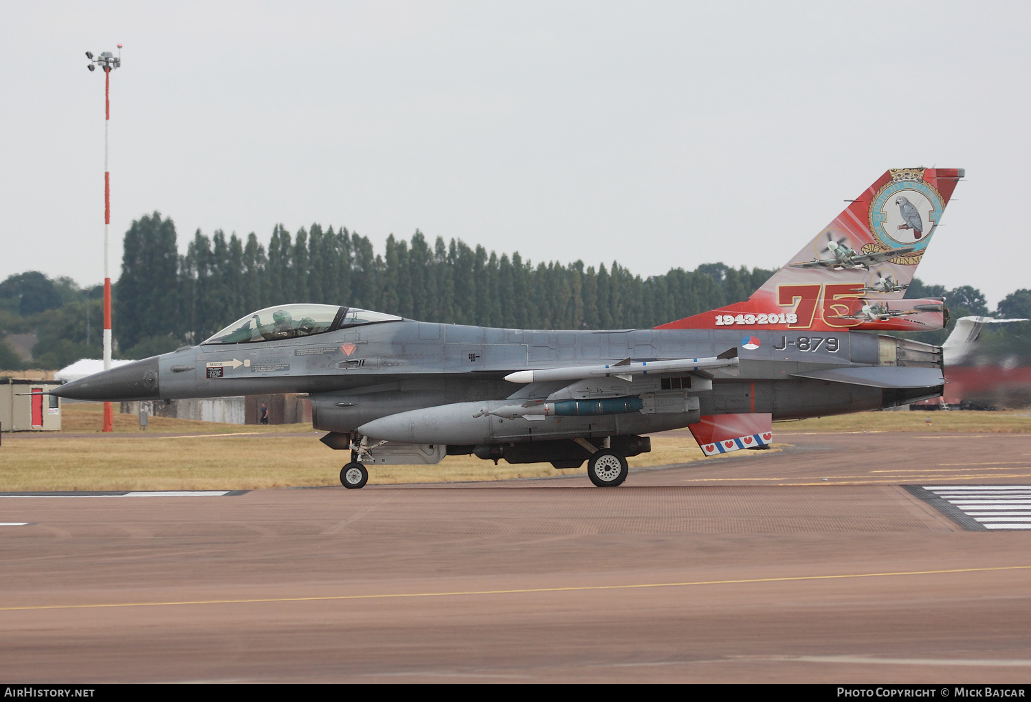 Aircraft Photo of J-879 | General Dynamics F-16AM Fighting Falcon | Netherlands - Air Force | AirHistory.net #135336