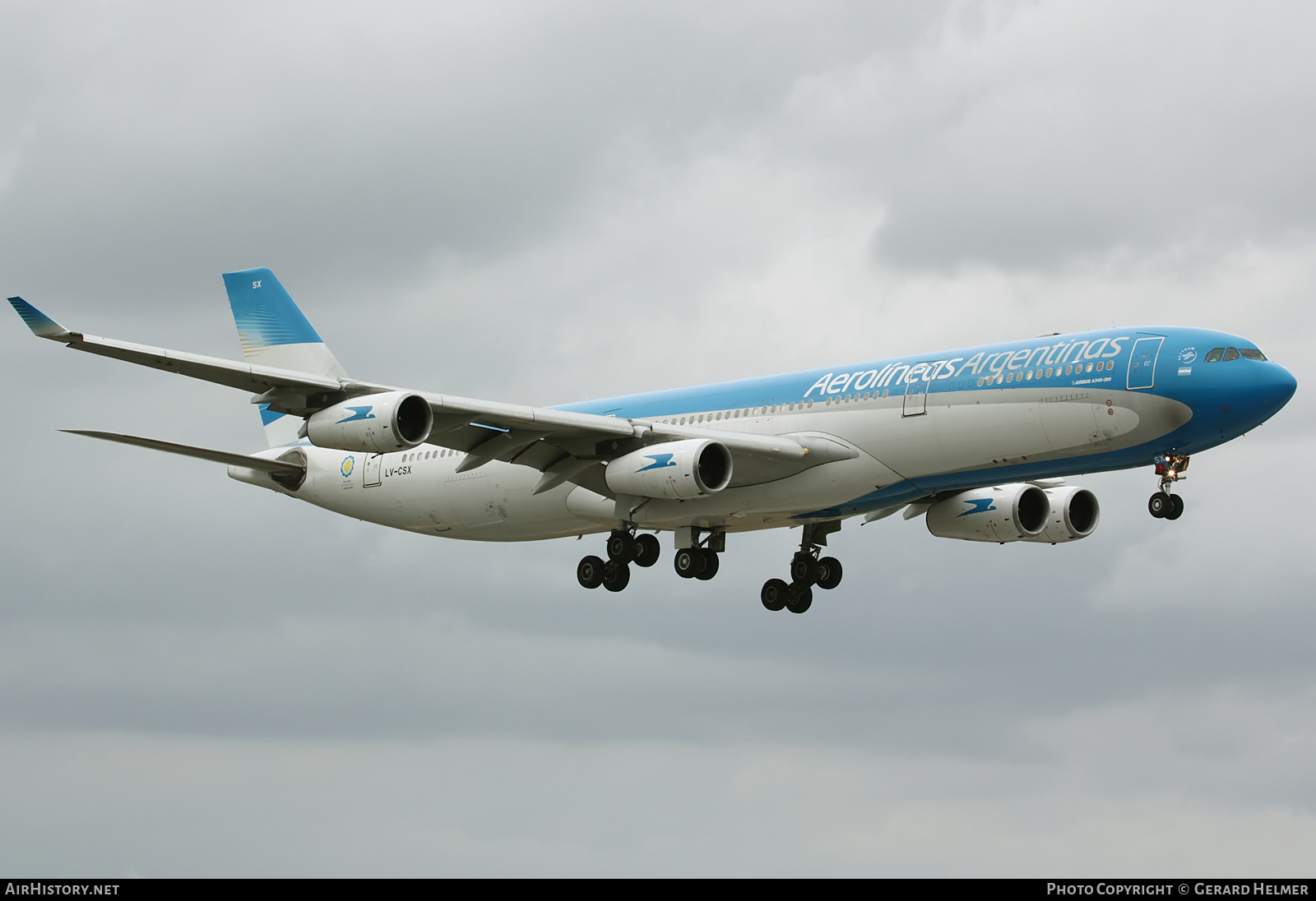 Aircraft Photo of LV-CSX | Airbus A340-313X | Aerolíneas Argentinas | AirHistory.net #135385