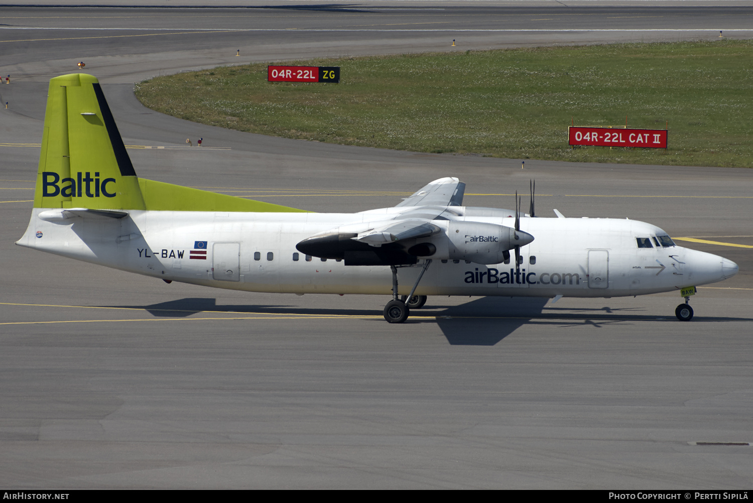Aircraft Photo of YL-BAW | Fokker 50 | AirBaltic | AirHistory.net #135435