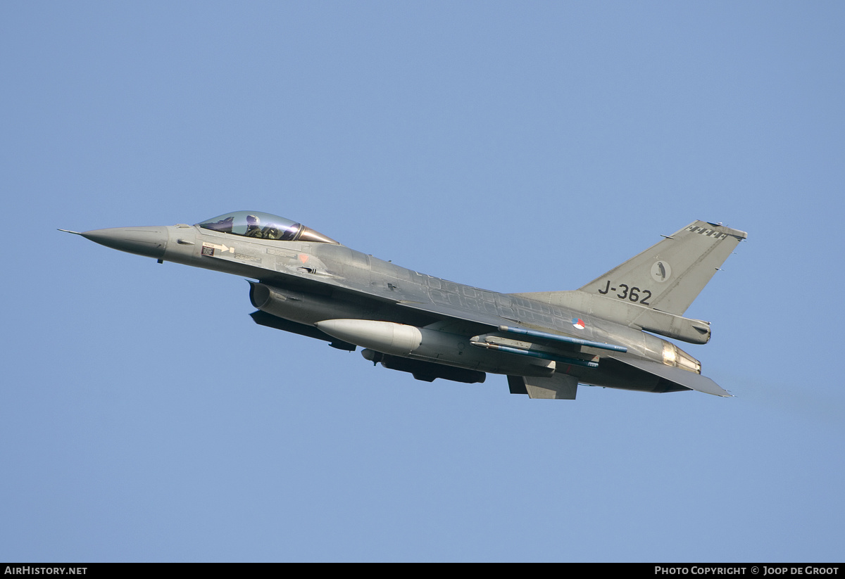 Aircraft Photo of J-362 | General Dynamics F-16AM Fighting Falcon | Netherlands - Air Force | AirHistory.net #135448