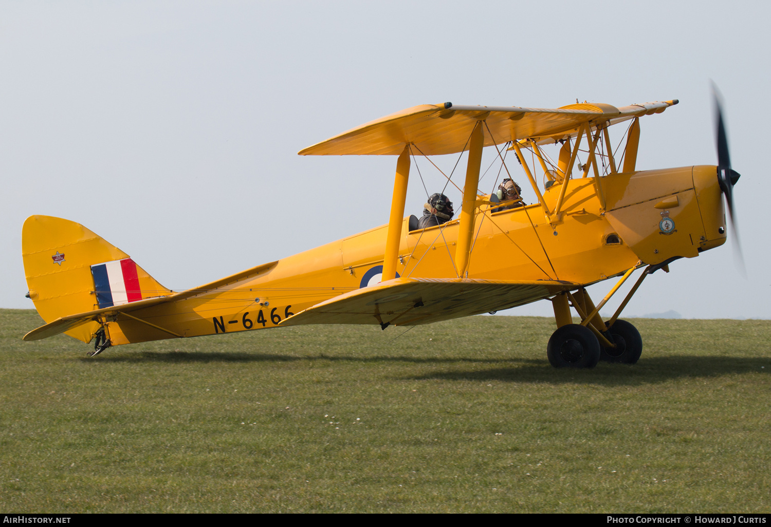 Aircraft Photo of G-ANKZ / N-6466 | De Havilland D.H. 82A Tiger Moth | UK - Air Force | AirHistory.net #135458