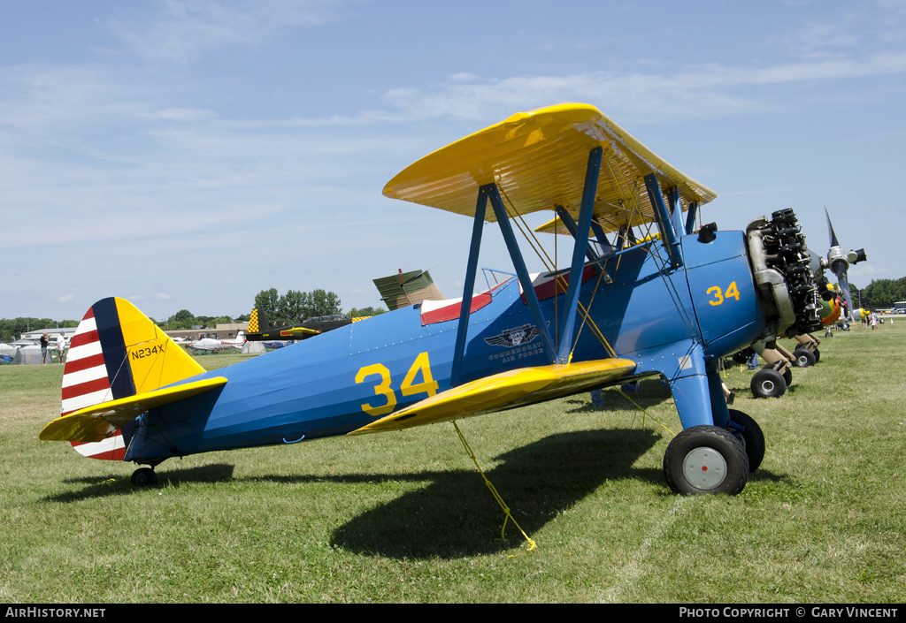 Aircraft Photo of N234X | Stearman PT-13B Kaydet (A75) | USA - Air Force | AirHistory.net #135468