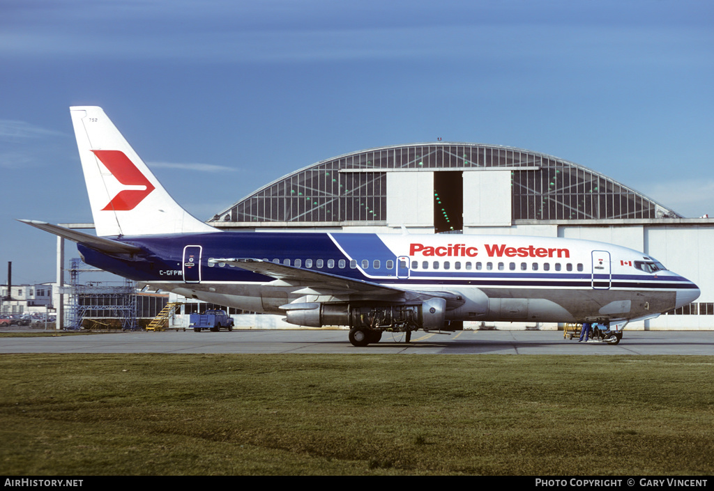 Aircraft Photo of C-GFPW | Boeing 737-275C/Adv | Pacific Western Airlines | AirHistory.net #135480