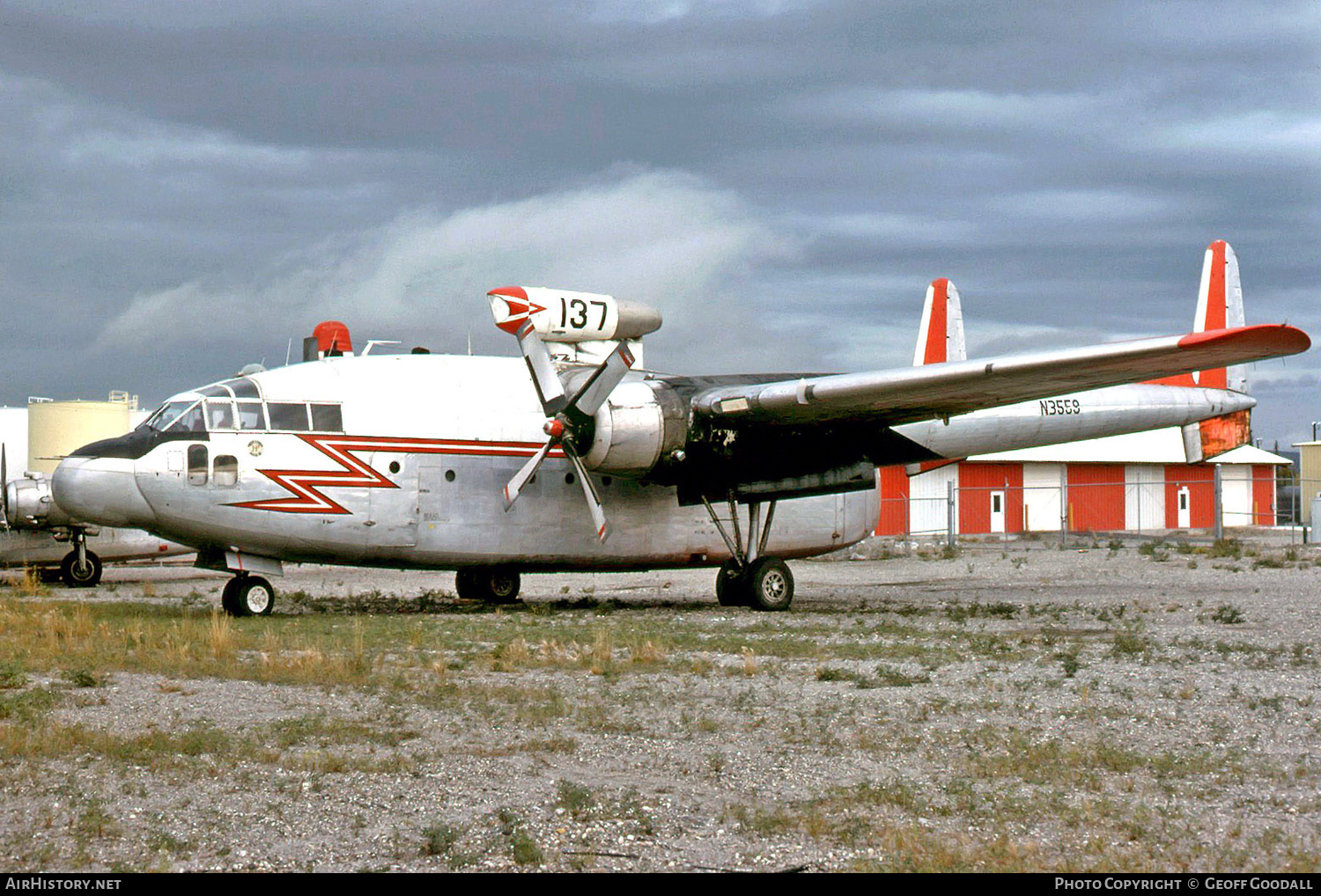 Aircraft Photo of N3559 | Fairchild C-119G Flying Boxcar | Hawkins & Powers Aviation | AirHistory.net #135493