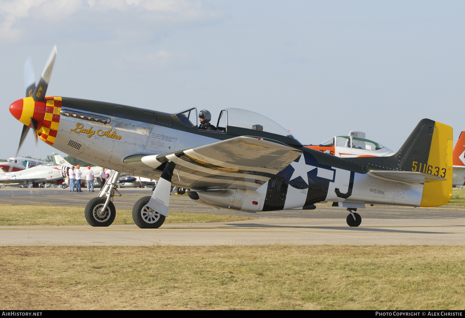 Aircraft Photo of N151MW / 511633 | North American P-51D Mustang | USA - Air Force | AirHistory.net #135570