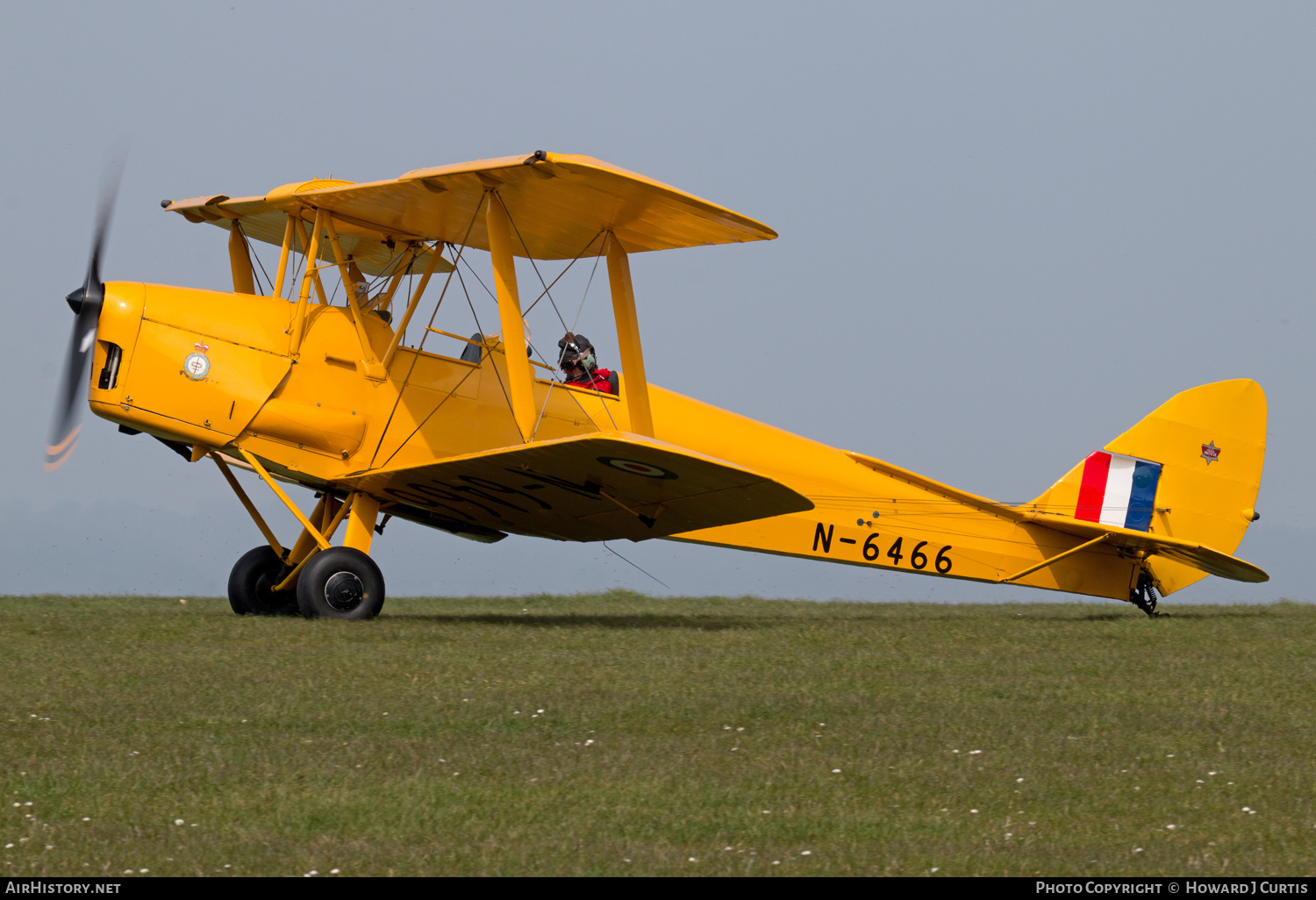 Aircraft Photo of G-ANKZ / N-6466 | De Havilland D.H. 82A Tiger Moth | UK - Air Force | AirHistory.net #135624