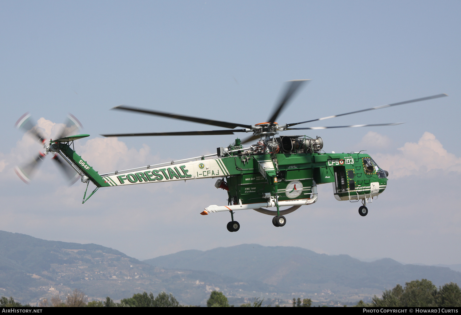 Aircraft Photo of I-CFAJ | Sikorsky S-64F Skycrane | Italy - Corpo Forestale (CFS) | AirHistory.net #135628
