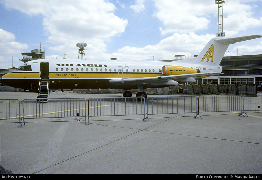 Aircraft Photo of G-JCWW | Fokker F28-4000 Fellowship | Air Anglia | AirHistory.net #135649