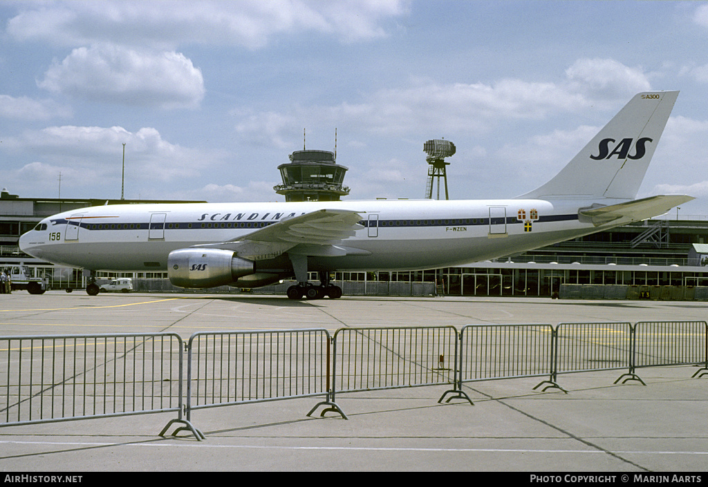 Aircraft Photo of F-WZEN | Airbus A300B2-320 | Scandinavian Airlines - SAS | AirHistory.net #135650