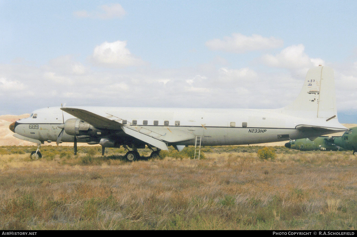 Aircraft Photo of N233HP | Douglas C-118B Liftmaster (DC-6A) | Hawkins & Powers Aviation | AirHistory.net #135655