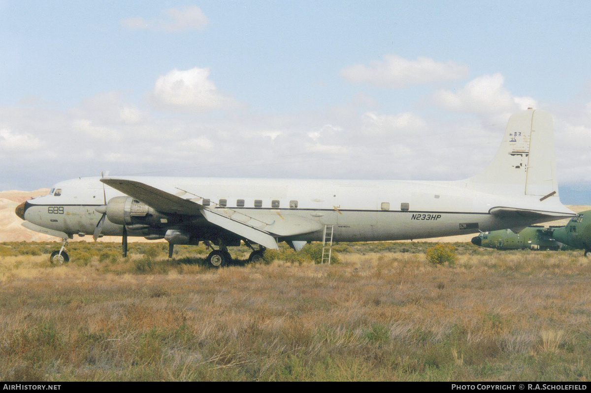 Aircraft Photo of N233HP | Douglas C-118B Liftmaster | Hawkins & Powers Aviation | AirHistory.net #135655