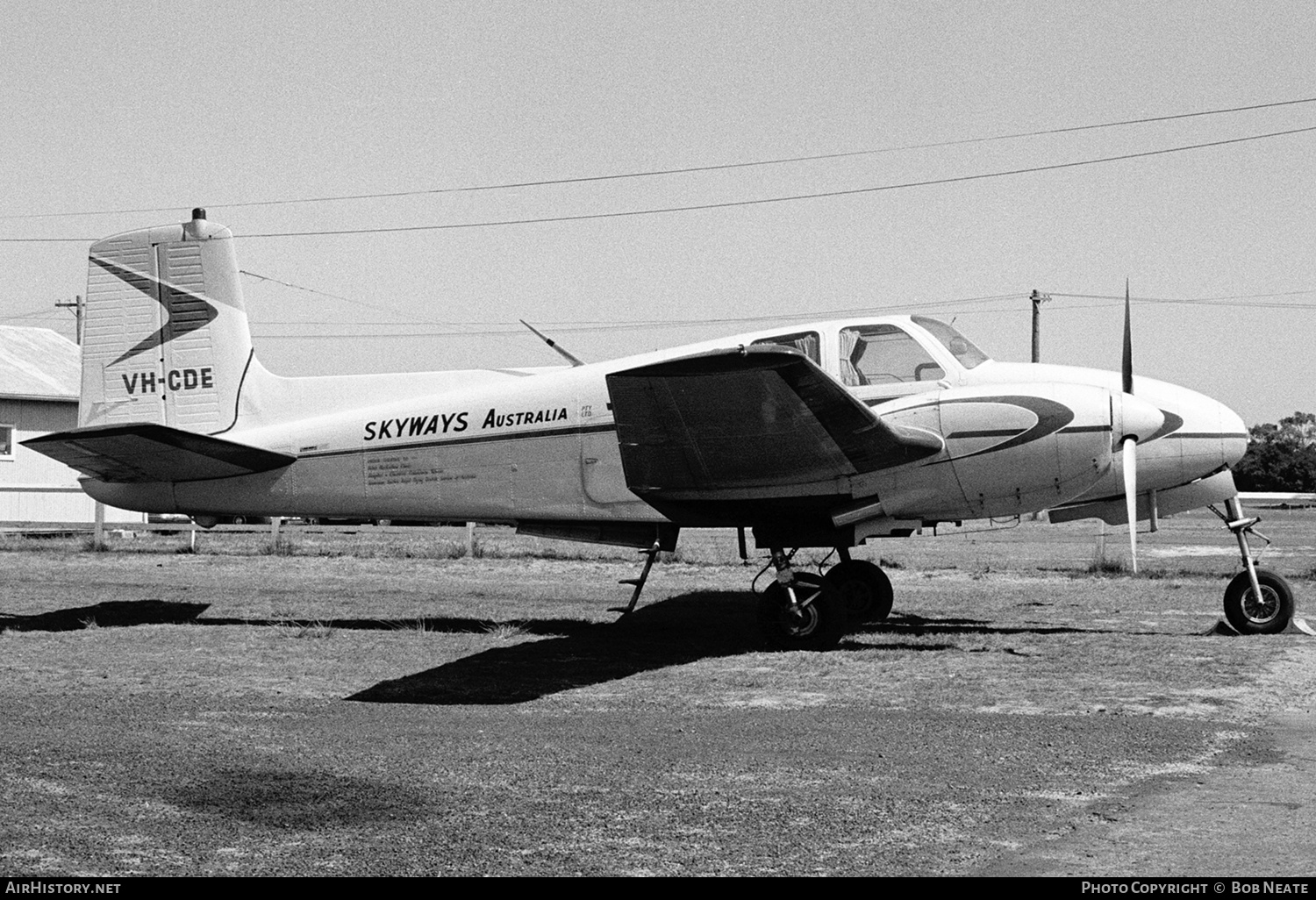 Aircraft Photo of VH-CDE | Beech B50 Twin Bonanza | Skyways Australia | AirHistory.net #135737