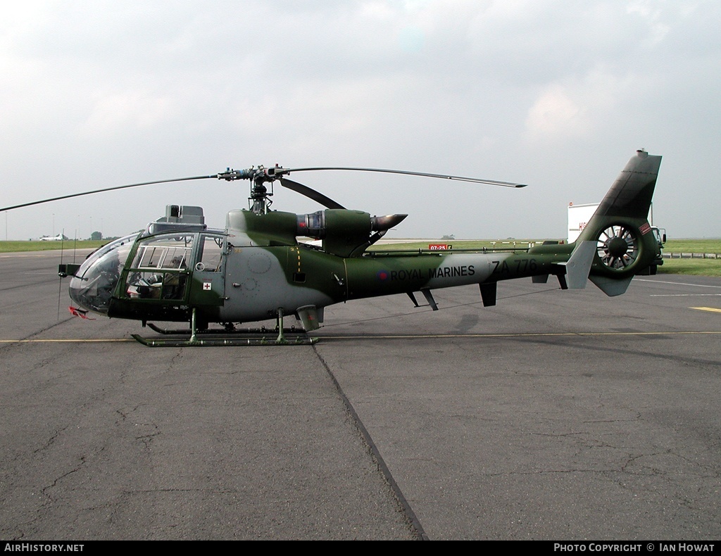 Aircraft Photo of ZA776 | Aerospatiale SA-341B Gazelle AH1 | UK - Marines | AirHistory.net #135783