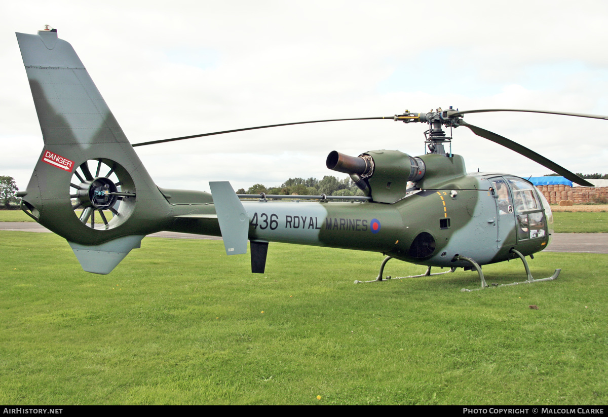 Aircraft Photo of G-ZZLE / XX436 | Aerospatiale SA-341C Gazelle HT2 | UK - Marines | AirHistory.net #135828