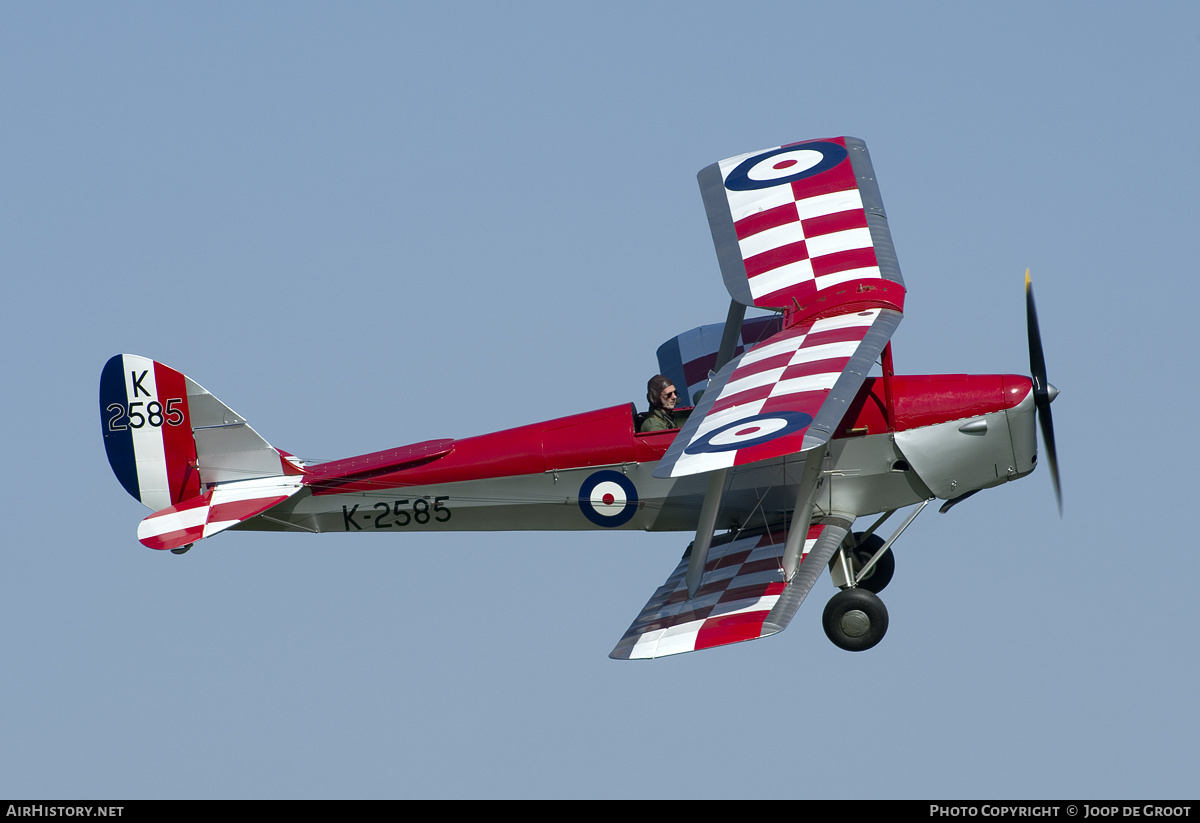 Aircraft Photo of G-ANKT / K2585 | De Havilland D.H. 82A Tiger Moth | UK - Air Force | AirHistory.net #135858
