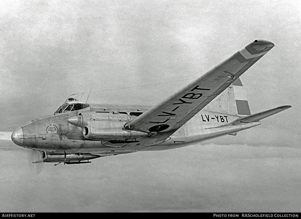 Aircraft Photo of LV-YBT | De Havilland D.H. 104 Dove 1 | Dirección General de Aeronáutica Civil | AirHistory.net #135883